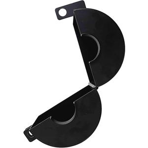 Door Knob Lockout Device (Matt Black, Padlock Not Included). Door Handle Lock - Prevents Doorknobs from Turning and Access to Keyhole. Childproof Door Knob Cover.