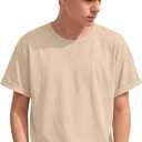 Boy Shirts Kids Short Sleeve Summer Tops Youth Basic Crew Neck Loose Casual Tees Size 13-14 Years