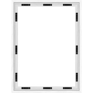 Abtgt 16x20 Canvas Floating Frame with 0.9" Deep, White Floater Frame for Canvas Paintings with Adhesive, Vertical or Horizontal Wall Art frame for Prints Oil Painting Diamond Decor, 1 Pack.