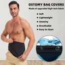 Colostomy Bag Covers for Men and Women, Ostomy Belt, Ostomy Bag Covers for Sports and Daily Life, Black Colostomy Belt for Ostomy Bag, Colostomy Bags, Ileostomy Bags, Ostomy Supplies (S)