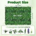 80x120 in (67 Sqft) Artificial Boxwood Green Grass Wall Hedge Roll