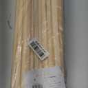 Split Wood Dowel Rods 12 Inch x 1/2 Inch Short Wooden Dowels, Pack of 25 Unfinished Fluted Molding Trim for DIY & Dowel Feature Wall, by Woodpeckers