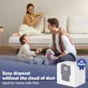 16 Pack Dust Bags for Roborock Q10 S5+/X5+, Q7 M5+/L5+, S8 Pro Ultra, S8+, S7 Max/MaxV Ultra, Q5+, Q5 Max+/Pro+/DuoRoller+, Q7+/Q7/Q8 Max+ Robot Vacuum, 3.6L Large Capacity Disposable Replacement Bag