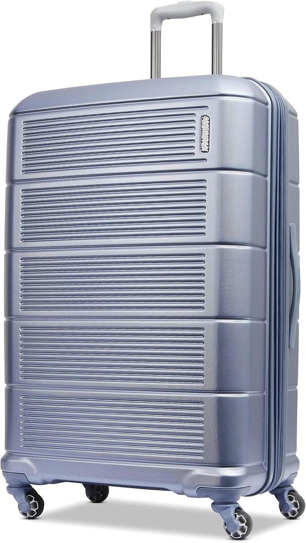 American Tourister Stratum 2.0 Expandable Hardside Luggage with Spinner Wheels, 28" SPINNER, Purple Haze, 28-Inch Checked-Large