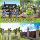 3-Pack Owl for Bird Deterrent - Weatherproof Bird Repellent Devices for Outdoor Use - Plastic Owls to Scare Birds Away and Control Garden Pests