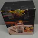 2 PACK Glass Pitcher with Lid and Handle,68 oz/ 2 Liter Vertical Stripes Water Pitcher,Glass Water Carafe for Fridge,Hand Blown Heat Resistant Borosilicate Water Jug for Hot/Cold Drinks