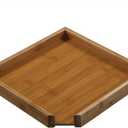 Puer Tea Box Pallet - Pu-erh Cake Essential Tool Pu'er Tea Cake Brick Breaking Tray Bamboo Case - Eco-Friendly Tea Set Square Pu'er Tea Tray Handmade Tea Gifts Boxes Kung Fu tea accessories