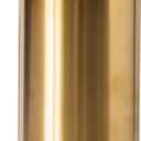 Brass Soap Dispenser for Kitchen & Bathroom  15 oz Refillable Resin Pump Bottle for Dish Soap, Hand Soap, Shampoo, Conditioner  Modern Countertop Dispenser with Non-Slip Protective Pads