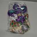 12 Inch Mardi Gras Tree Topper Fleur-de-lis Tree Topper Decorations Classic Purple Green Gold Glitter Metal Mardi Gras Ornament for Carnival Holiday Party Holidays Ornaments Decorations