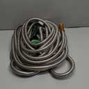 Toolasin Garden Hose 50FT, Flexible Stainless Steel Metal Water Hose with 10-Function Nozzle, No-Kink, Leak-Proof, Wear-Resistant, 3/4 GHT, Easy to Use and Store for Garden, Yard, Outdoor