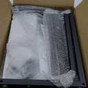 Kitstorack TV Tray Table, Adjustable Height & Rounded Metal Corners, Snack Table for Couch, Sofa, Bed, Chair, Living Room, C Shaped End Side Table for Eating, Dinner or Laptop, Small Spaces, Dark Gray