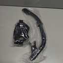 Snorkeling Gear, Dry Snorkel Set180 Panoramic Wide View, Anti-Fog Scuba Diving Mask, Professional Snorkeling Gear for Free Breathing, Swimming, Diving (Adults Not fit for kids, Black)