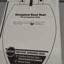 KOHLER 4636-RL-96 Cachet ReadyLatch Elongated Toilet Seat Slow Close Soft Close, Toilet Seat Quiet Lid, Contoured Grip-Tight Bumpers Installation Hardware, Apartment Essentials
