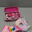 XFEYUE 23 Pcs American 18 inch Doll Clothes and Accessories - Suitcase Luggage , Pillow, Sunglasses, Camera, Passport, Mobile Phone , Computer Doll Travel Gear Play Set (No Dolls)