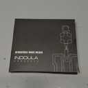 INDOULA Retractable Horizontal Badge Holder,ID Card Holder with 31.5" Retractable Reel and 4 Cards Slot(1 Pack,Black).