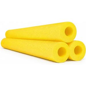 Chochkees Pool Noodles 52" x 2.5" Inch Swimming Hollow Core Foam Tube, Floating Thick Noodles for Floating, Pool Accessories (Yellow, 3-Pack)