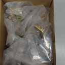 10 Pack 1-1/8 Inch, Square Brushed Gold Cabinet Knobs Gold Drawer Knobs Gold Cabinet Pulls, ZK2401 Solid Kitchen Hardware for Cabinets Drawers Bedroom Dresser Bathroom Vanity Cupboard