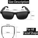 Smart Glasses with Camera, 1080P HD Video Glasses, UV Protection Sunglasses with AI Real-Time Translation, Bluetooth Audio, Recording sound, and Voice Assistant, for Travel, Outdoor, Men and Women