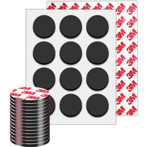 24Pack, DIA1.2" / 30mm Round Magnetic Tape -Strong Sticky Magnetic Dots with Adhesive Backing for Whiteboard, Fridge, Crafts - Easy to Cut Stickers for Planning and Organization