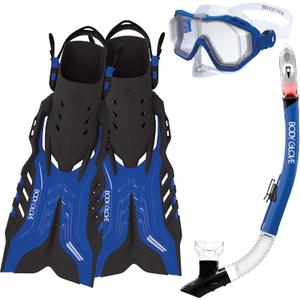 Body Glove Diving Swimming Predator Set (Large, Blue/Black)