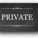 Black Self-Adhesive "PRIVATE" Sign for Indoor/Outdoor Use - High Strength Backing, Easy Installation, 140mm x 90mm, Ideal for Doors, Gates, Fences