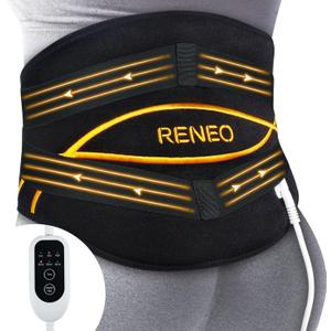 Heating Pad for Back Relief, Wearable Heating Pad with Adjustable Compression Belt, 3 Heat Levels & 3 Timer Settings, Soothing Heat Therapy for Lower Back, Lumbar, Waist & Abdomen