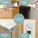 Inaya Complete Baby Proofing Kit - Child Safety Hidden Locks for Cabinets & Drawers, Adjustable Safety Latches, Corner Guards and Outlet Covers - Baby Proof Pack to Keep Your Child Safe at Home