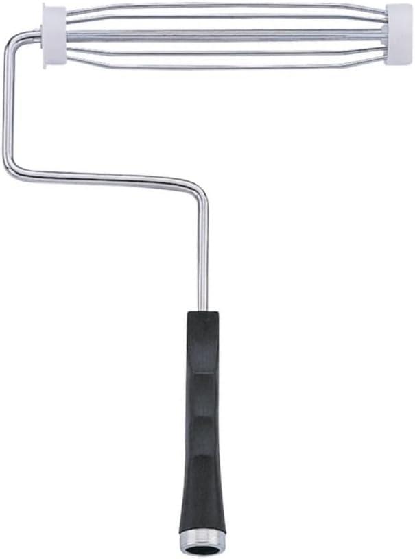 Edward Tools 9-inch Roller Frame - Use with Standard 9-in Roller Covers - 5-Wire Roller Cage for Secure Grip - Threaded End Works w/Standard Extension Poles - Ergonomic Handle for Comfort and Control