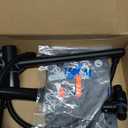 Shower Heads with Handheld Spray Combo Matte Black, 10 Inch High Pressure Rain/Rainfall Shower Head, Height Adjustable Dual 2 in 1 Shower Head System with Stainless Steel Hose