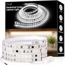 60inch Hardwired Under Cabinet Lighting for Kitchen, 6000K White Wired Undercounter Waterproof Led Strip Lights, Luces para Cocina Bajo Gabinete Under Shelf Lights