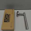 JQK Toilet Paper Holder, 5 Inch 304 Stainless Steel Thick 0.8mm Tissue Paper Dispenser for Bathroom, Hold Mega Rolls, Brushed Nickel Wall Mount, TPH100-BN (Bar)