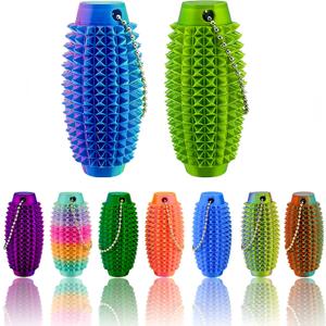 3 x 2PCS Little Ouchies Pain Fidget, Pain Stim Fidget Toys for Adults and Teens | 3D Printed Stim Sensory Toys, Portable Pocket Mini Keychain Stim Tool, for Anxiety Relief, Birthday Stocking Stuffers Gifts, 1.18 inches × 1.18 inches × 3.54 inches