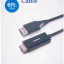 Philips 6' Display Port to HDMI Cable - Black