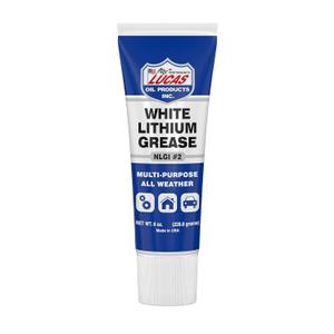 Lucas Oil 10533 White Lithium Grease - 8 oz. Squeeze Tube (12 Pack)