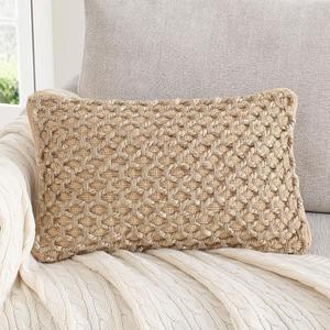 Boho Living 12x20 Beige Throw Pillow Covers Pillow insert not included - (1) Boho Pillow Cover