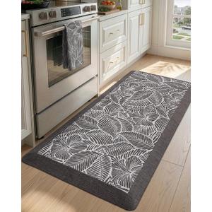 DEXI Kitchen Mats for Floor, Anti Fatigue Kitchen Rugs 20x48, Charcoal
