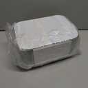 Aluminum Foil Pans with Lids - 2.25 LB To Go Food Containers Disposable Tin Foil Meal Prep Containers with Lids, 30 Pans and 30 Cardboard Covers for Baking, Freezer & Food Storage, 8.5" X 6" (30 Pack)