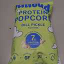 Khloud Protein Popcorn - Dill Pickle - 7g Protein Snacks for Adults & Kids - Flavored Popcorn Made with Real Ingredients & Milk Protein Isolate - Non-GMO, Gluten-Free, Kosher - 4oz, 12pk, BBD 08/09/26