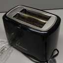 Toastmaster 2-Slice Toaster - Black with Stainless Steel - Kitchen Essential for Sandwich Bread & Breakfast Toast - Toaster with Wide Slots, High Rise Toast Lift & Cool-Touch Exterior