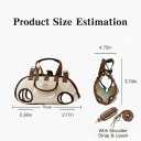 Small Dog Carrier Sling, Puppy Sling Carrier for Small Dogs & Cats, Breathable Mesh Pet Shoulder Bag with Adjustable Strap & Pockets, Lightweight Travel Tote (Up to 9 lbs)