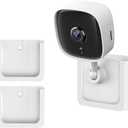 2 Pack Adhesive Wall Mount Bracket Stand for Tapo C100, C110 Camera - Strong VHB Stick On,No Drilling Camera Mount for TP Link Camera,Two Ways Installation