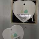 2PCS Heart-Shaped Sea Glass Friendship Decor, Friendship Heart Ornament Keepsake, Sea Glass Art for Best Friends