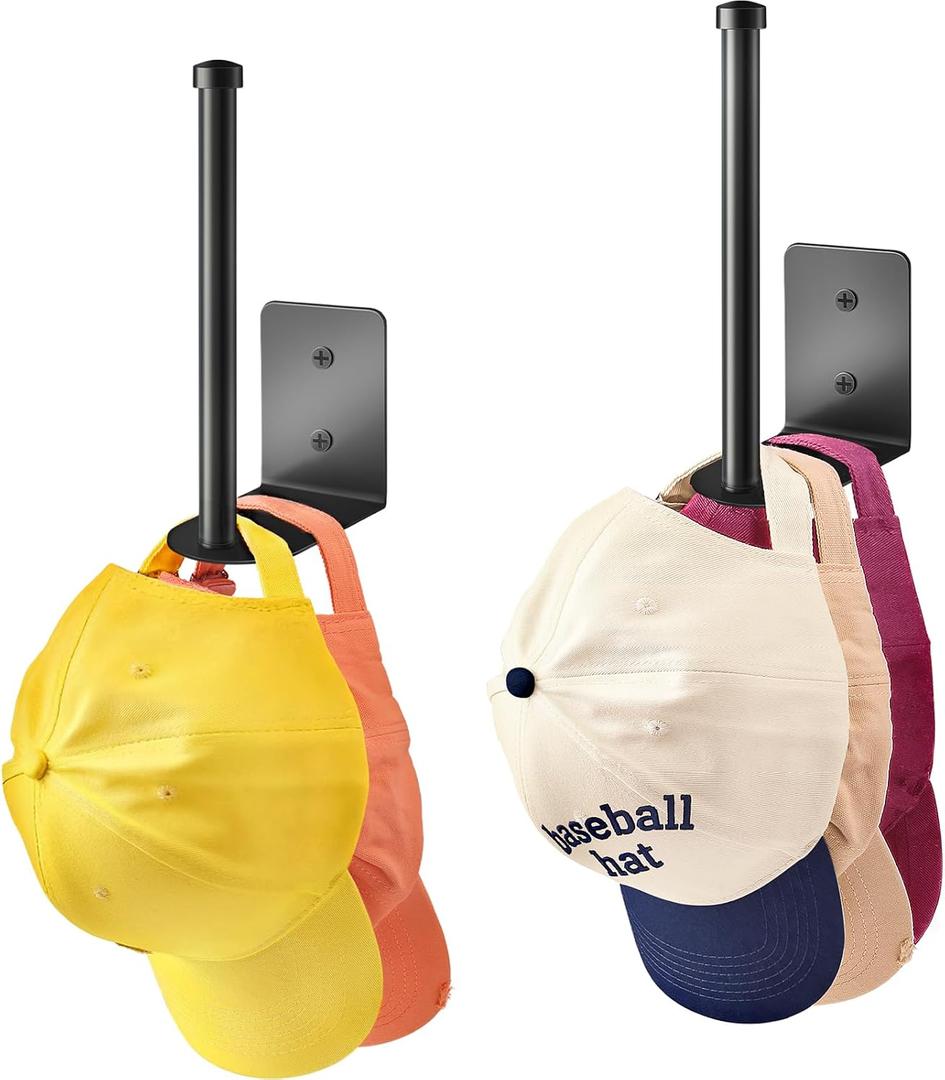 STYLISHT RV Accessories Hat Organizer: Camper Accessories 2 Pack - Hat Rack for RV Essentials Lovers - Perfect for Camper Accessory and Home Organization - Hat Rack for Wall