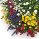 Grunyia 20 Bundles Artificial Flowers for Outdoors, UV Resistant Fake Plants, Faux Plastic Flowers for Home, Window Box, Porch, Indoor, Cemetery, Fall, Summer Decor