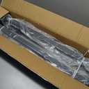 Hulave 8-Pack Fence Post Extender, High 32" Fence Barbed Wire Extend Arm, Used to add Height to Wood Fences for Privacy and to Prevent Animals from Jumping Away and Breaking in (Matte-Black)