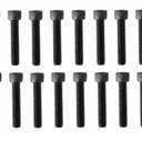 Socket Head Cap Screw, 1/4-20 x 1-1/4", Alloy Steel, Black Oxide, Hex Socket Coarse Thread, 1/4 inch Hexagonal Allen Bolt, Length:1-1/4 inch, Full Thread (Quantity: 20)