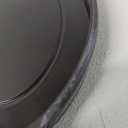 New Star Foodservice 26733 Oval Stainless Steel Sizzling Platter with Insulated Holder, 11.63" x 8", Black