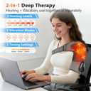 Shoulder Heating Pad with Massage for Rotator Cuff Cordless, Shoulder Massager for Pain Relief Deep Tissue, Heated Shoulder Wrap Brace for Men Women Frozen Shoulder, Gray