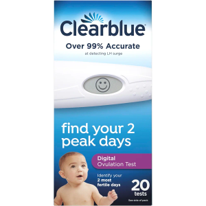 Clearblue Digital Ovulation Predictor Kit, Featuring Ovulation Test with Digital Results, 27 Digital Ovulation Tests Clearblue Digital Ovulation Predictor Kit, Featuring Ovulation Test with Digital Results, 27 Digital Ovulation Tests