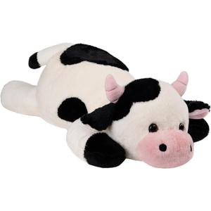 Weighted Plush Cow Stuffed Animal, 25.6 inches, 5 lbs, Soft Plushie for Kids and Adults (Cow Large)